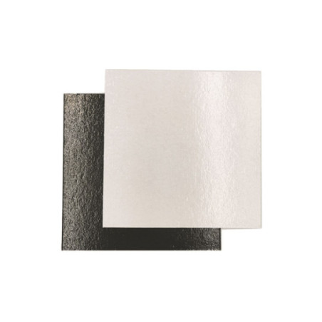 Plaque Carton Blanc/Noir dim. 200X200 mm