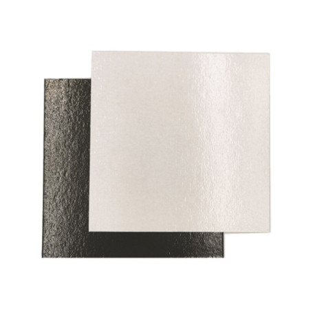 Plaque Carton Blanc/Noir dim. 240X240 mm