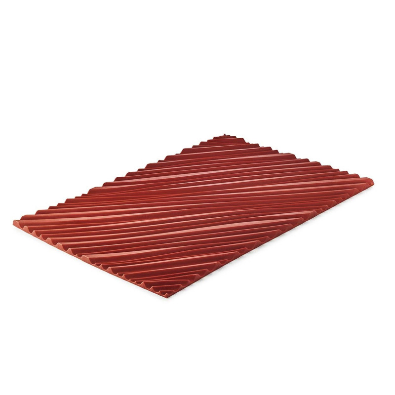 Feuille Silicone (MPQ) rouge Epaisseur 1 mm hauteur 1200 mm