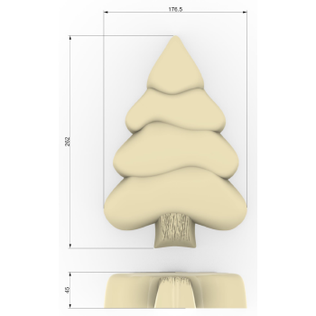 50 MOULES ENTREMETS SAPIN + INSERT SAPIN