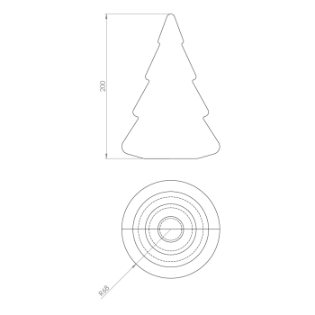 10 MOULES SAPIN VOLUME MM