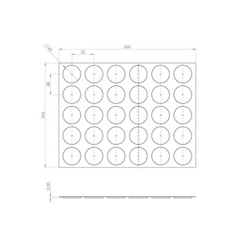 15 MOULES MENDIANTS LISSES DIAM 42 MM