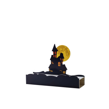 SUPPORT VITRINE HALLOWEEN CHATEAU LUNE