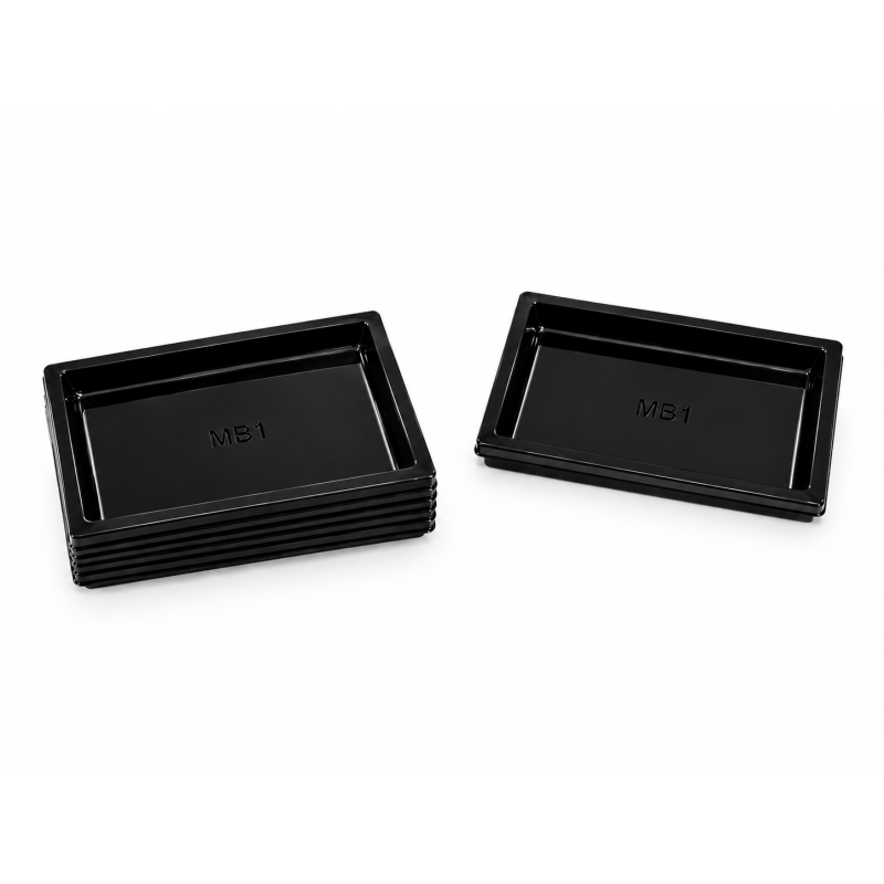 ALV RECTANGLE MB1 -80X55X10MM- PET NOIR 400µ DEC 92X67 BRTCA - C2PACK